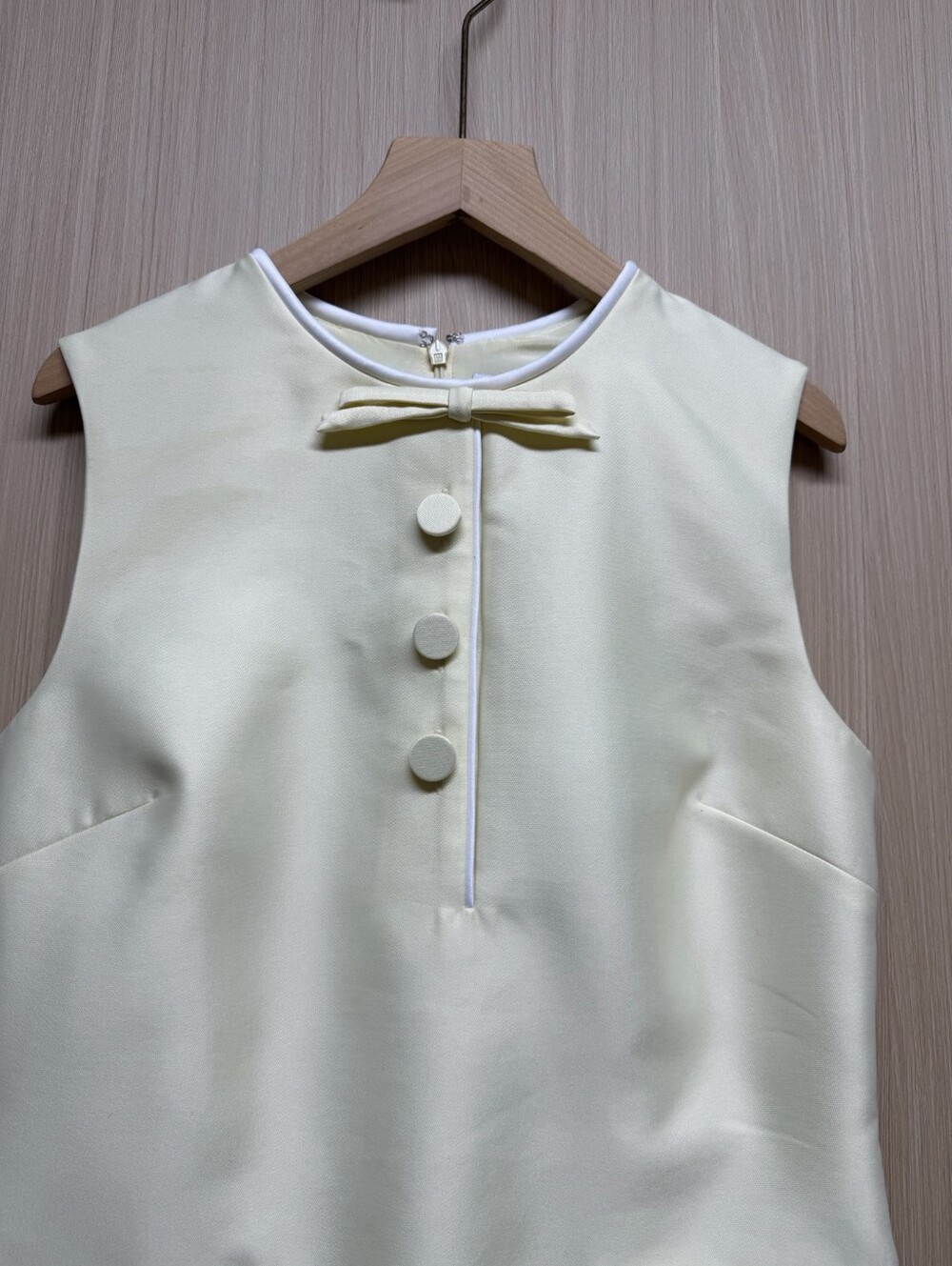 Self PortraitYellow Taffeta Bow Mini Dress - Picture 9 of 16